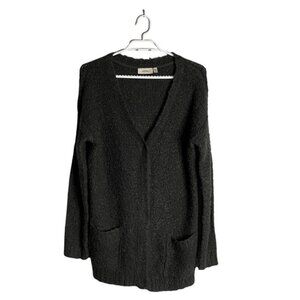 Cloth by RD Women's Gray Sherpa Sweater Cardigan